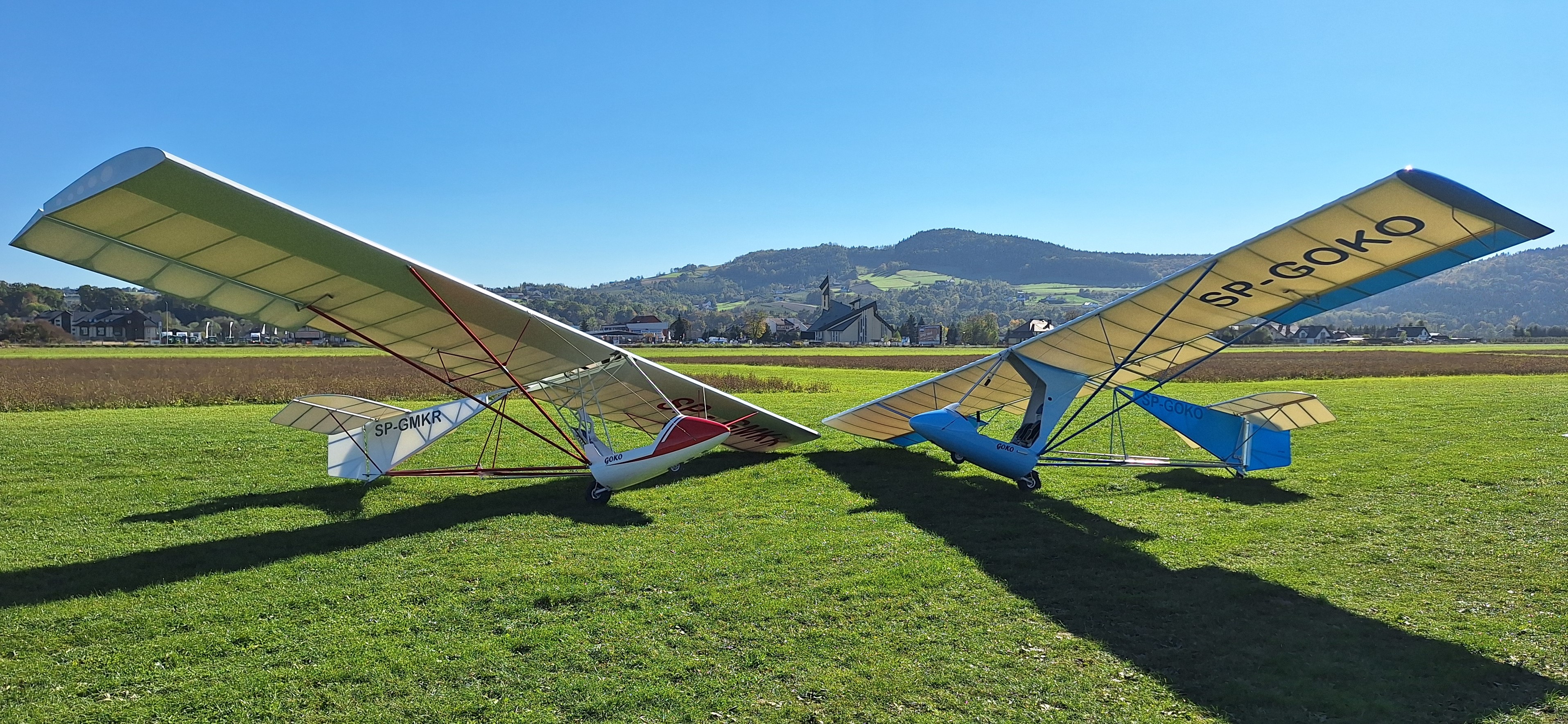 Szybowce w Łososinie Dolnej